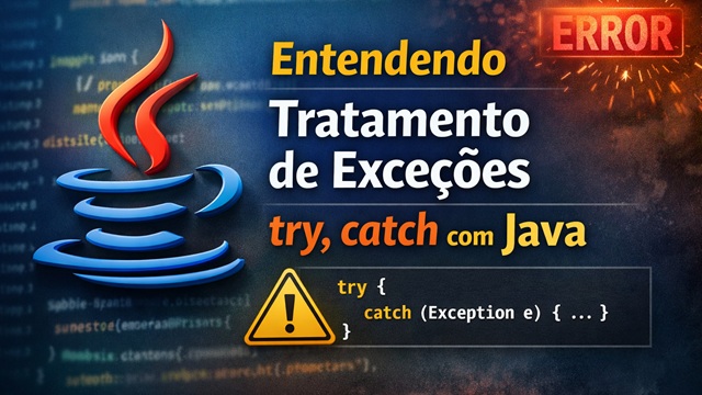 Entendendo tratamento de exceções, try, catch com Java